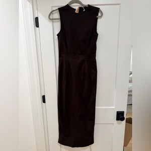 Reformation brown denim dress